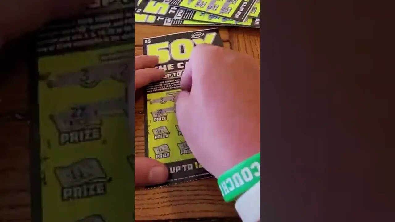 Winning Florida Lottery 50X Scratch Off! #shorts #lottery