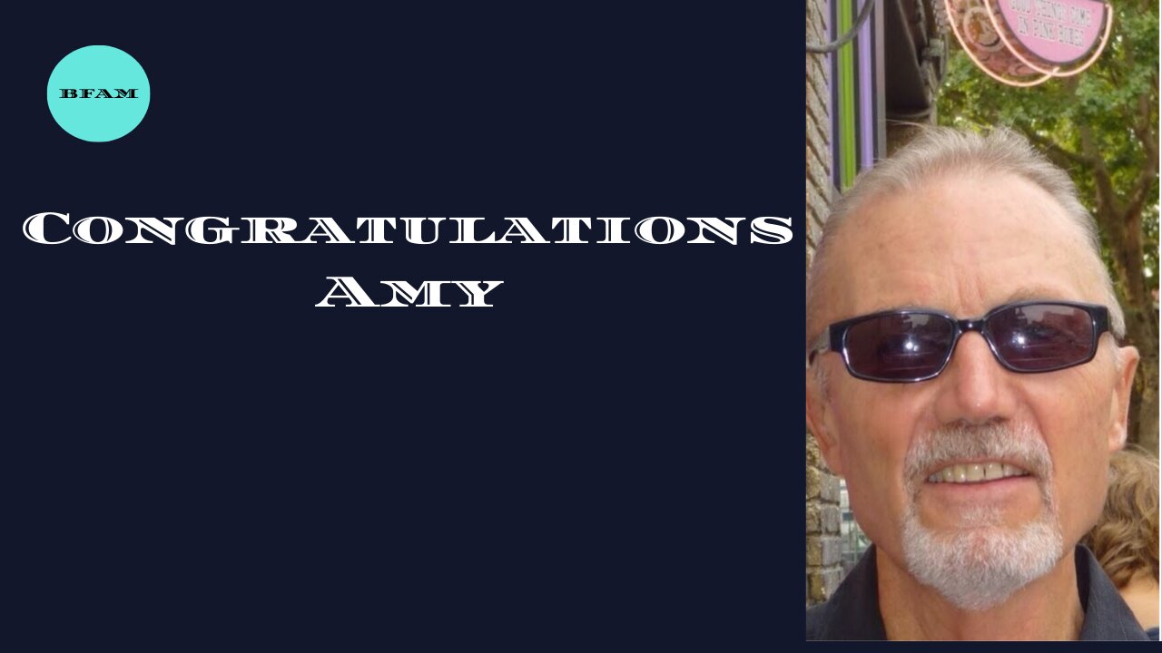 Congratulations Amy