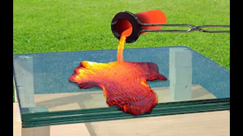 Experiment: LAVA vs BULLETPROOF GLASS