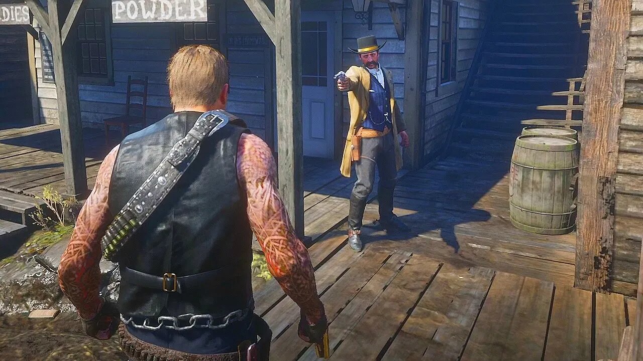 Arthur Confronts The Sheriff of Valentine - RDR2