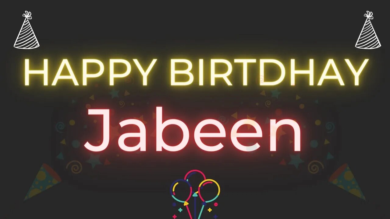 Happy Birthday to Jabeen - Birthday Wish From Birthday Bash