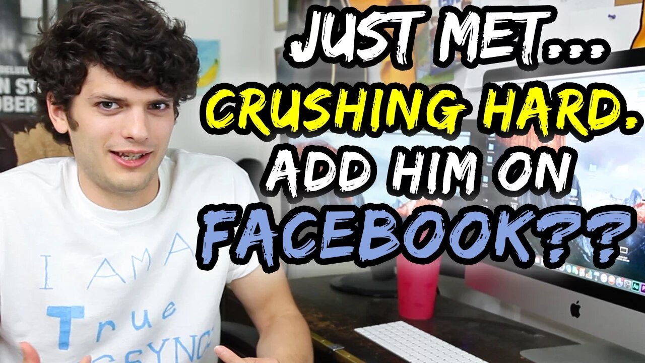 JUST met… crushing HARD. Should I add him on Facebook?? | Jordan's Messyges