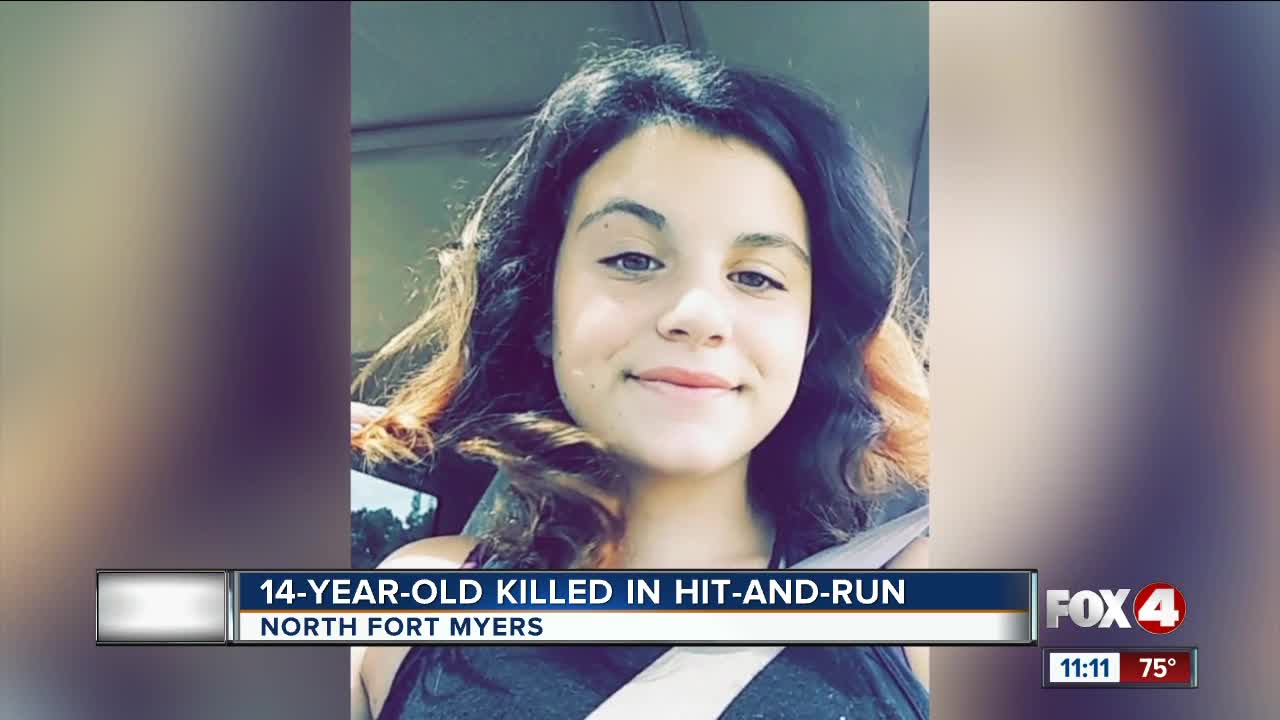 A 14-year-old girl dies in alleged hit and run