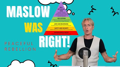 Maslow Was Right and he probably didn't know it! Peaceful Rebellion #spiritualawakening #maslow