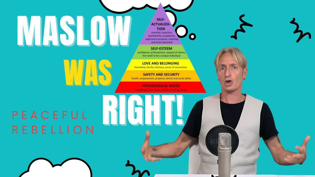 Maslow Was Right and he probably didn't know it! Peaceful Rebellion #spiritualawakening #maslow
