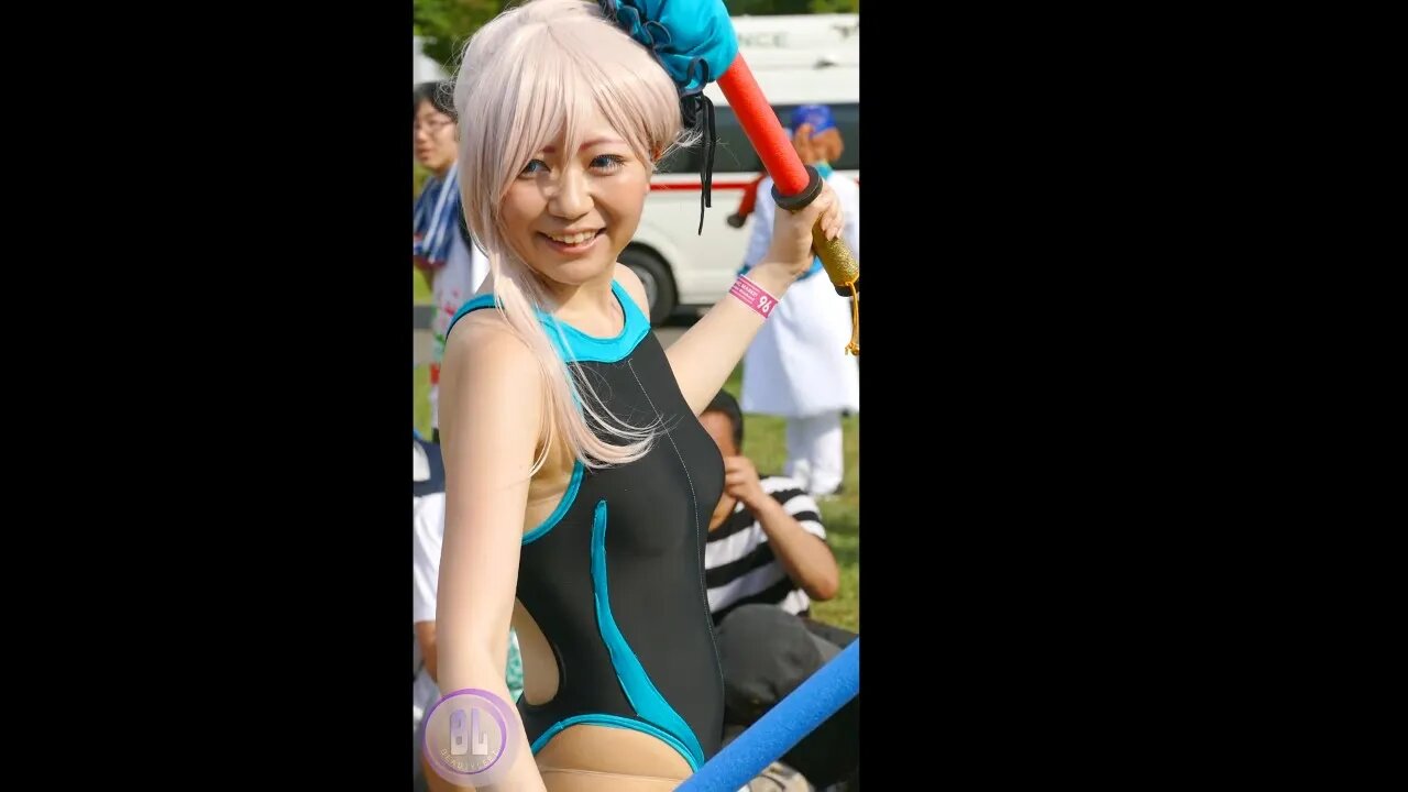 [Mobile] Swimsuit Cosplay Comiket コミケット コスプレ レイヤー Fancam コミケ