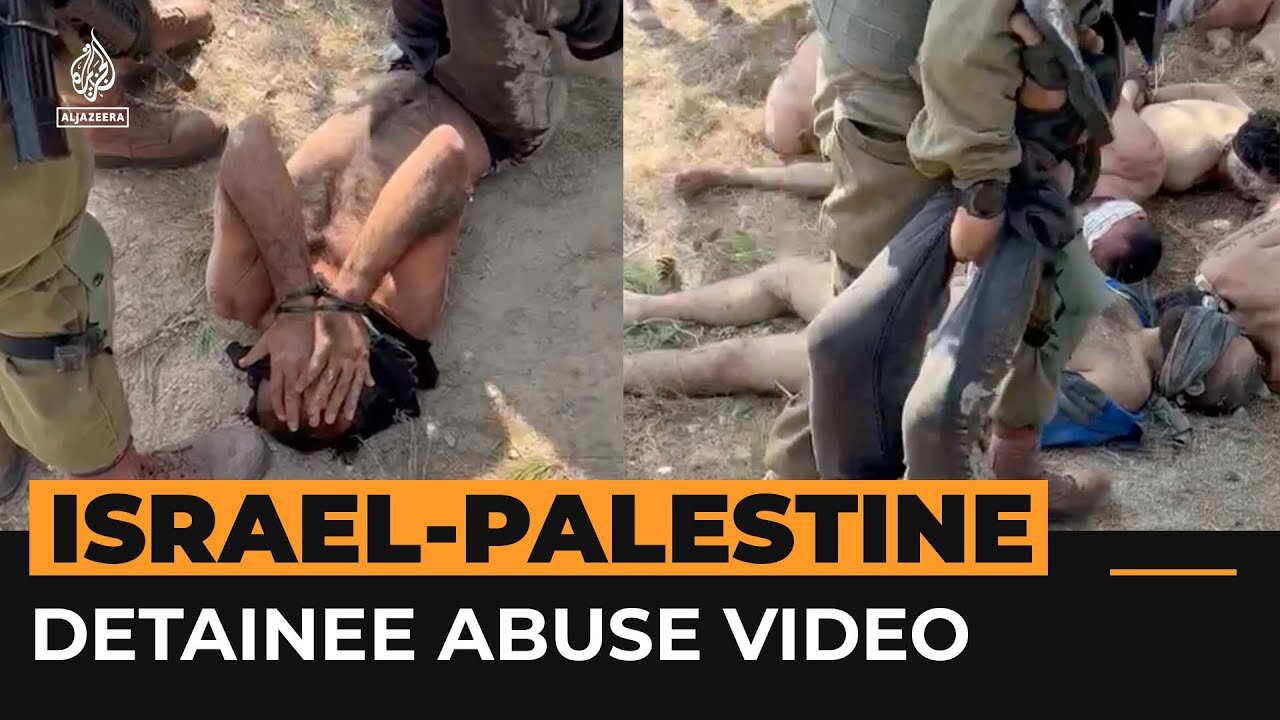 Video shows Israeli soldiers abusing Palestinian detainees | Al Jazeera Newsfeed