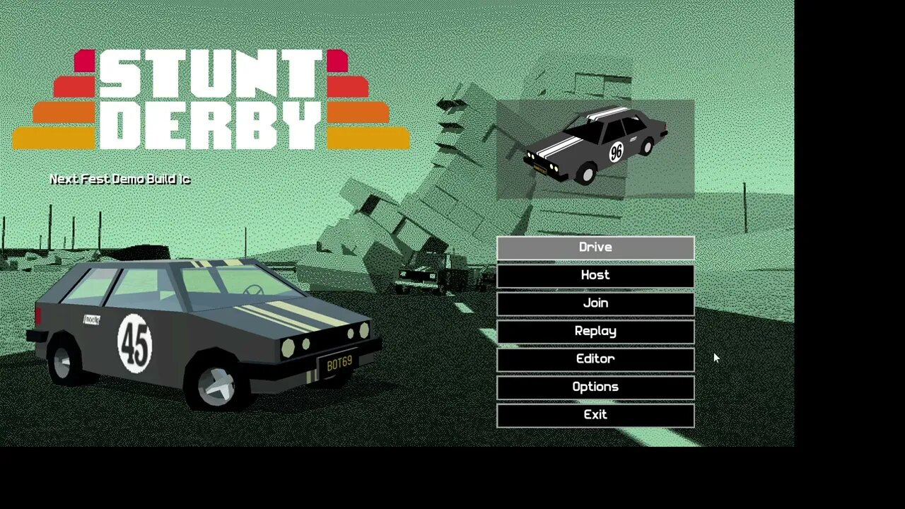 Stunt Derby Demo PC Gameplay