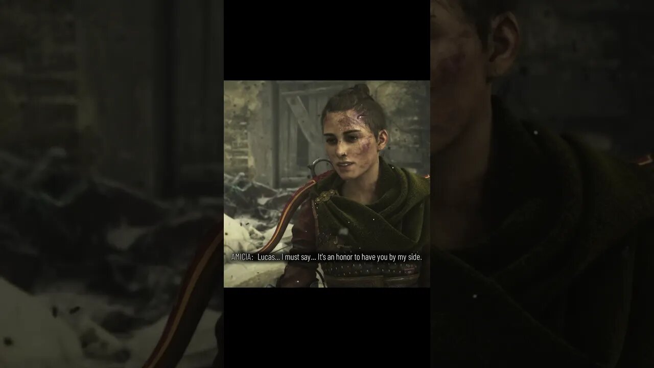 👀 LUCAS AND AMICIA CONFESS THEIR FEELINGS | A Plague Tale Requiem [4K 60FPS] #Shorts