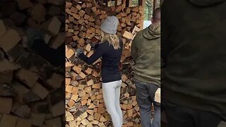 Firewood Fast Stack #shorts #fyp #firewood