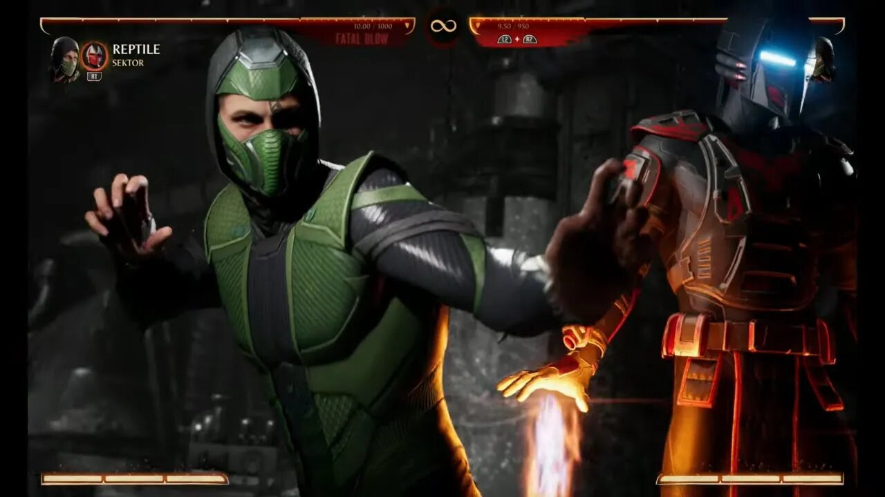 Mortal Kombat 1 2023 Reptile & Sektor Kameo Fatal Blow