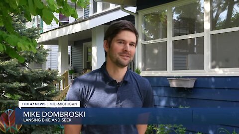 It's a treasure hunt on bicycles around the city of Lansing.