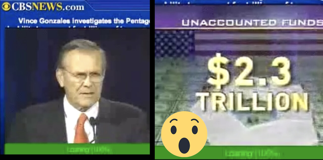 "The Day Before 9/11" - A Wild CBS Report About $2.3 Trillion Dollars Lost From Military Budget!