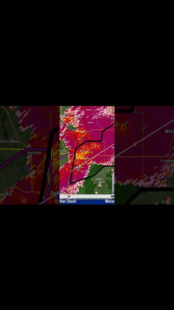 Debris Signature Over Rolling Fork, MS. My heart sank. Prayers for MS! #tornado #rollingfork
