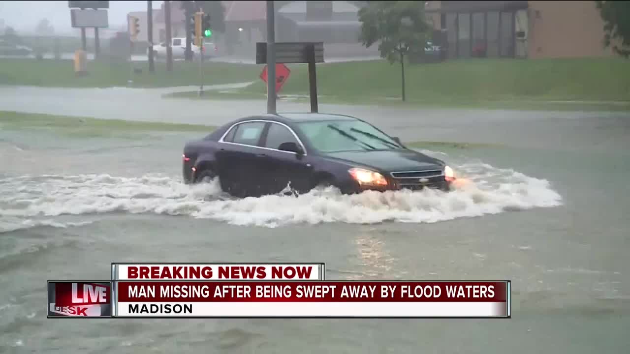 Divers, rescuers hunt for man missing in Madison-area floods