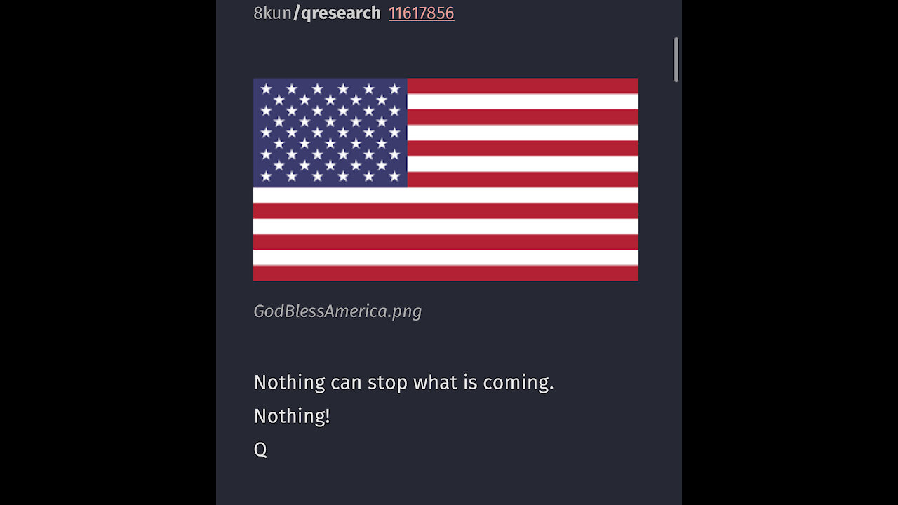 New Q drops!!! Nothing can stop what is coming!