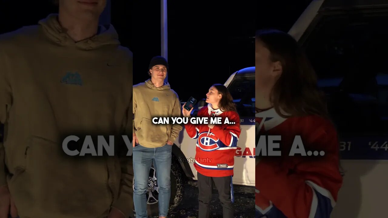 Slafkovsky learns Québécois on Habs Fan TV 🤣