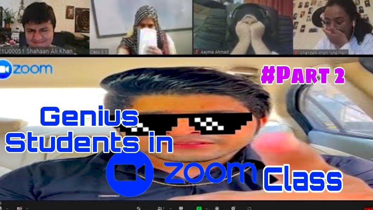 Genius Students in Zoom Class Part 1