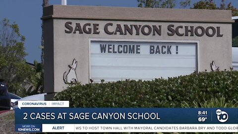 Two positive COVID-19 cases at Sage Canyon School