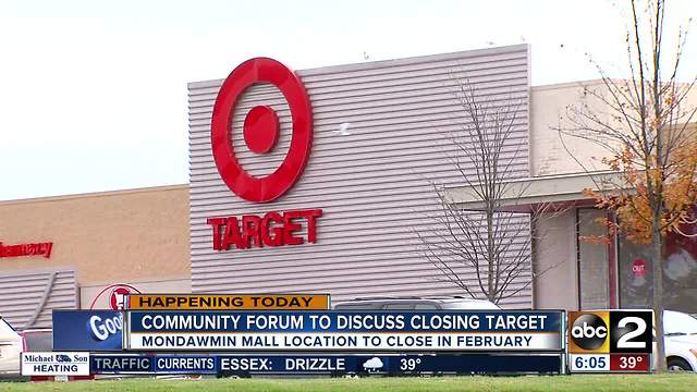 Forum to discuss closing of Mondawmin Mall Target