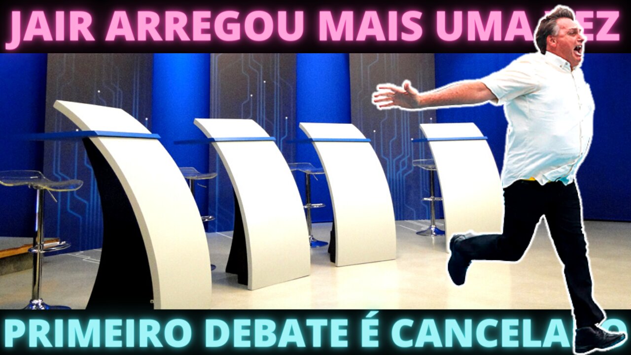 COVARDE - Bolsonaro não confirma presença e primeiro debate é cancelado
