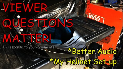 Best GoPro motovlog Helmet set up, viewers questions.