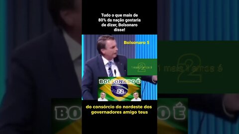 #Bolsonaro LAVOU NOSSA ALMA e disse tudo o que a maioria dos brasileiros adorariam para o bandido