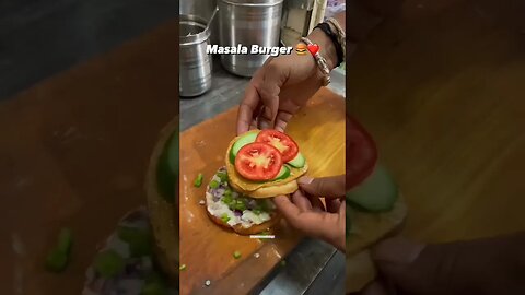 Masala Burger 😋🍔 #shorts #foodvlog #sammizwallvlogs