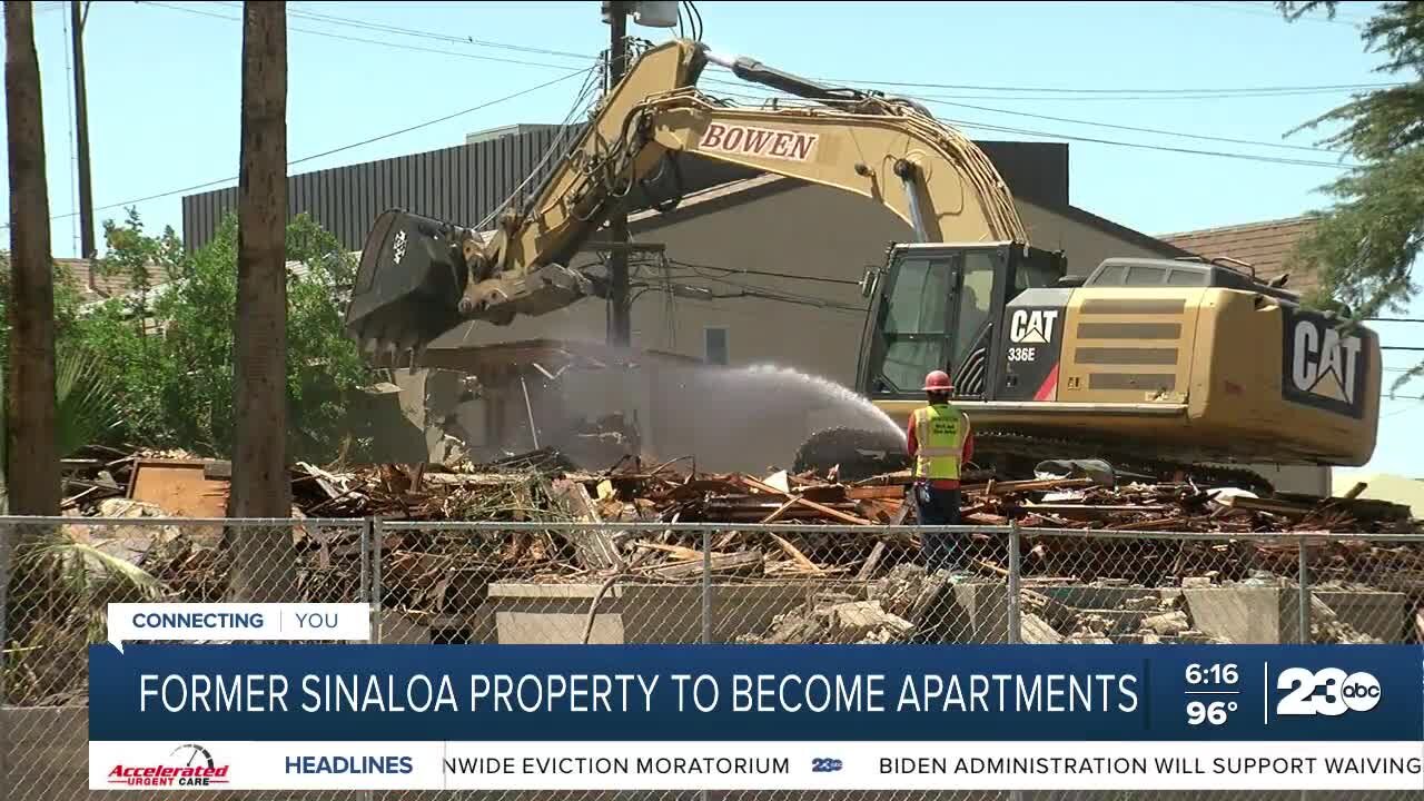 Sinaloa restaurant building torn down