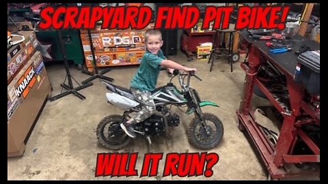 Scrapyard Find PIT BIKE! Will It Run?!