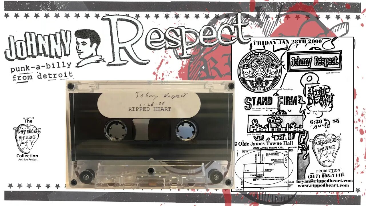 Johnny Respect 🖠Live Soundboard Set. Olde Jamestowne Hall, Jan 28, 2000. Detroit Christian Punk