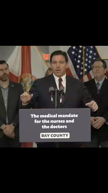 Gov. Ron DeSantis Speaks On Medical Mandate For Nurses & Doctors