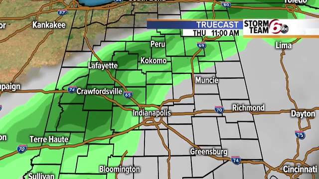 Cooler temps ahead. Showers Thursday.