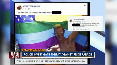 St. Pete Police investigating threat made against Pride Parade