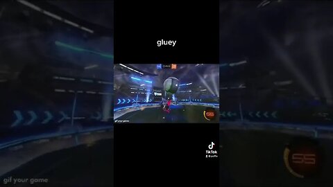 GLUEIEST AIR DRIBBLE BALL STUCK TO CAR #rocketleague #shorts