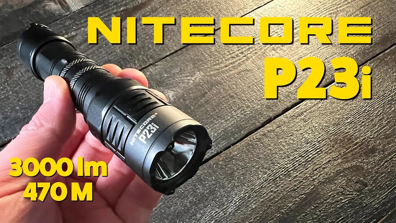 Wait till you see the beam from this long throw TAC light | Nitecore P23i Review & Beam Test