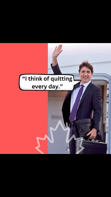 Justin Trudeau Says “I Think About Quitting Every Day” 😳 #shorts #trudeau #poilievre