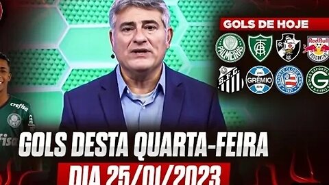 TODOS OS GOLS DESTA QUARTA 25/01/2023 GOLS DA COPINHA, GOLS DOS ESTADUAIS, GOLS DO DIA.