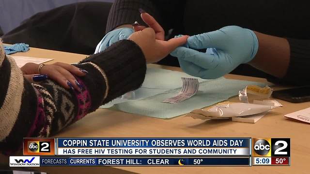 Coppin State University hosts events in support of World AIDS Day