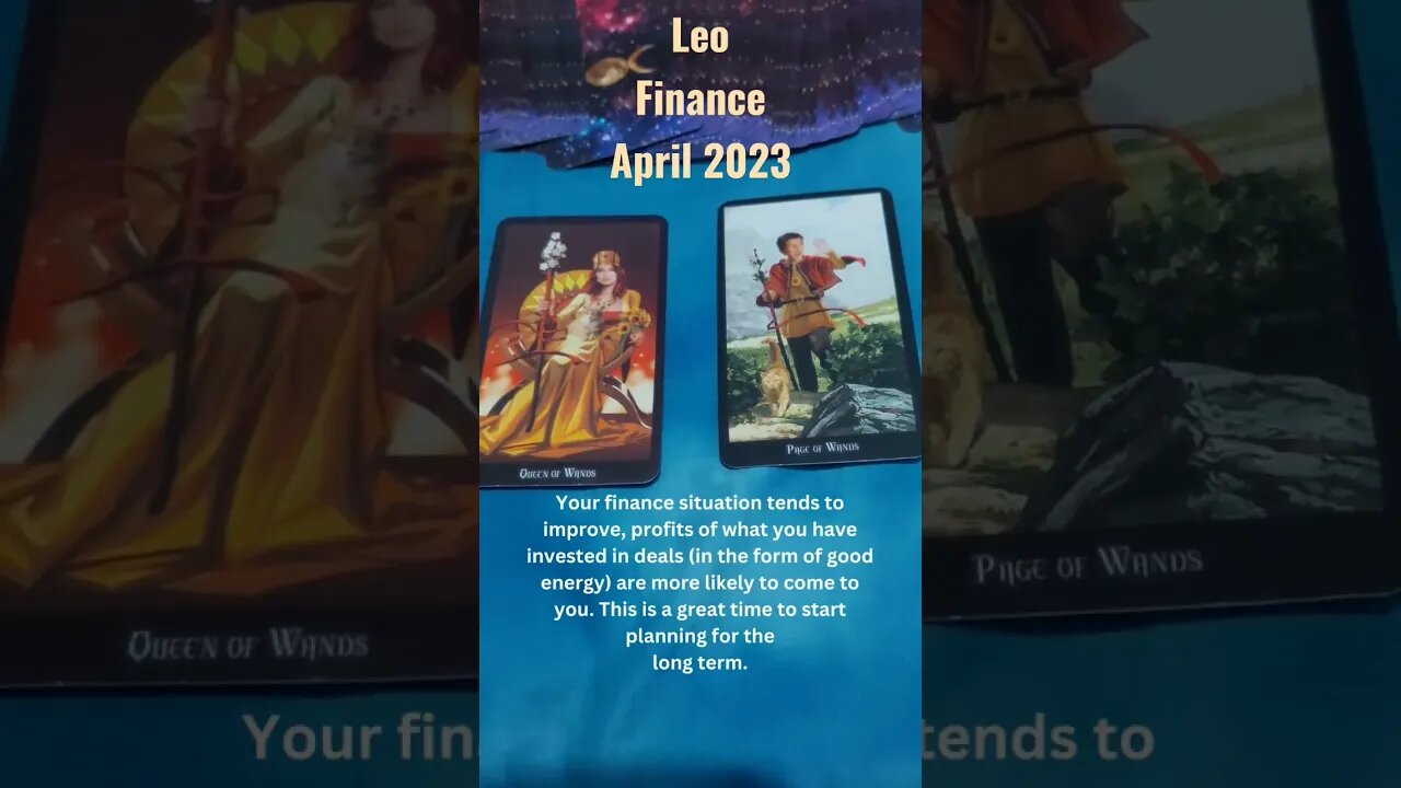 Leo Finance April 2023 #tarotreading #finance #money #tarot