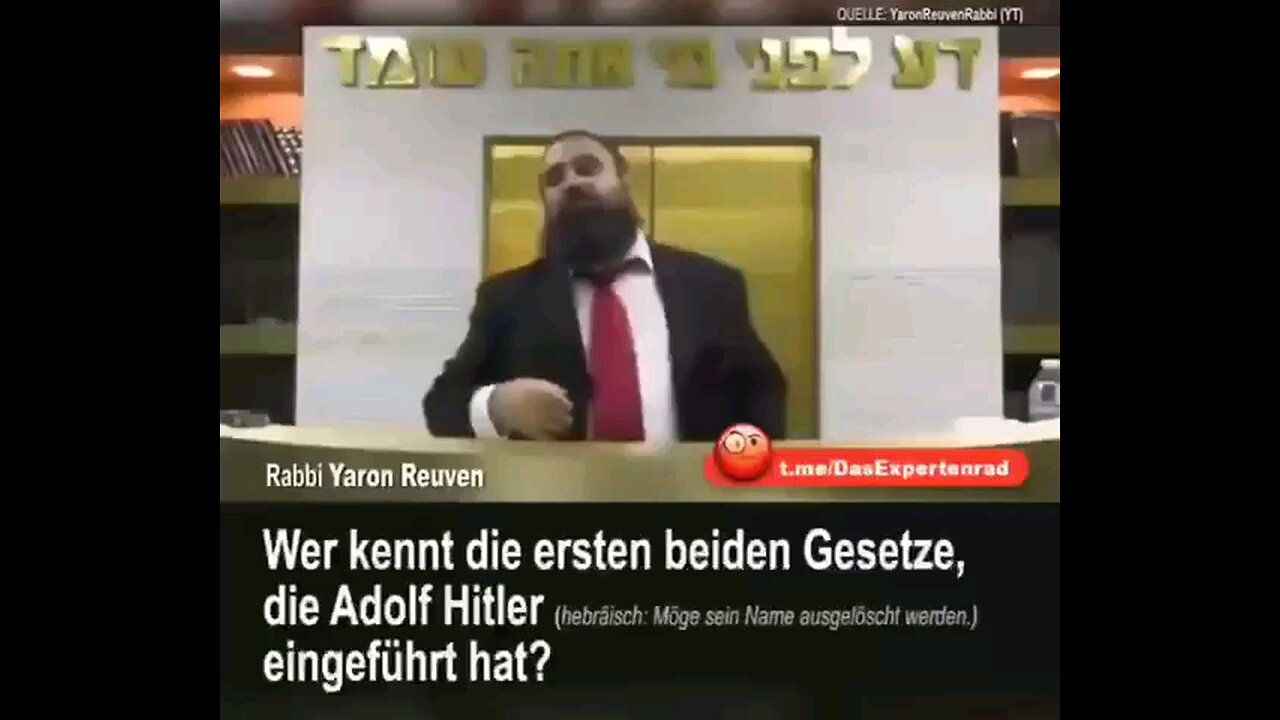 So redet tatsächlich ein Rabbi über Hitler, seine ersten 2 Gesetze, Karl Marx, Zinsen und die Juden.