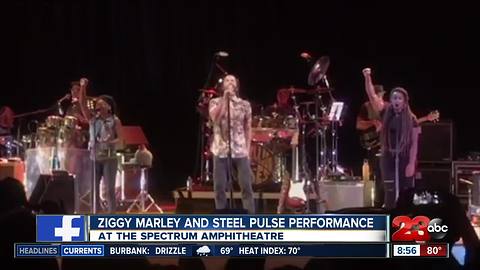Reggae Icon, Ziggy Marley, performs at the Spectrum Amphitheatre