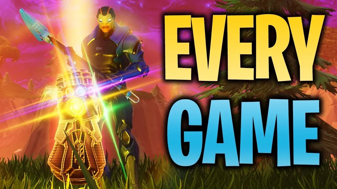 How To Get "THANOS" Every Game in Fortnite! - New Fortnite Thanos Infinity Gauntlet Gameplay