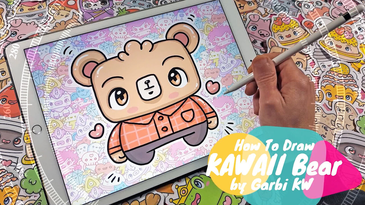 how to Draw Kawaii Bear by Garbi KW