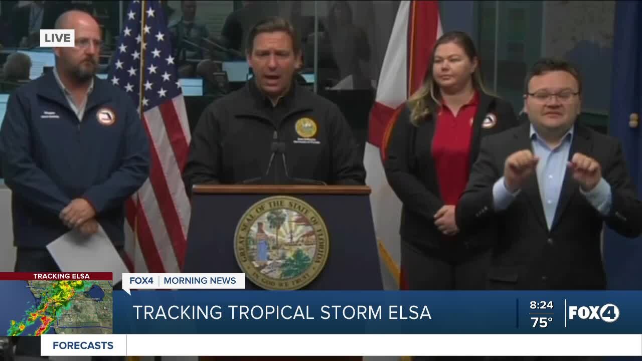 Gov. DeSantis provides state update from Tropical Storm Elsa