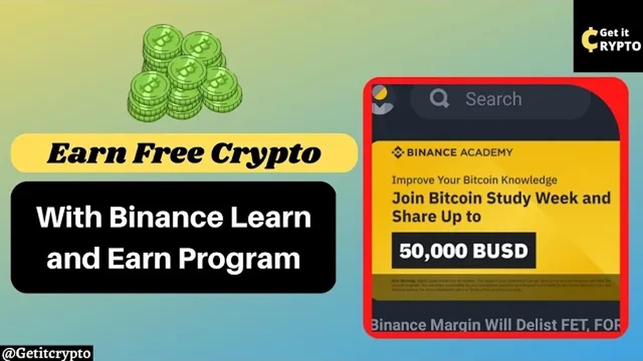 Earn Free Crypto With binance learn and earn Program