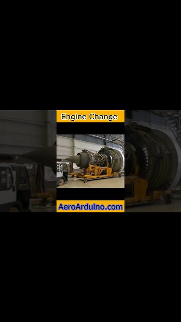 Amazing B777 Hangar Engine Change #Aviation #Flying #AeroArduino