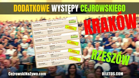 KRAKÓW i RZESZÓW! Cejrowski zaprasza na DODATKOWE występy!