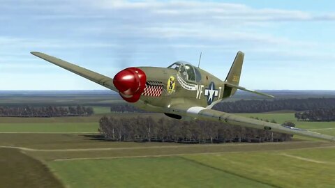 P51B Vs. Ju52 (IL-2 Sturmovik Battle of Normandy)