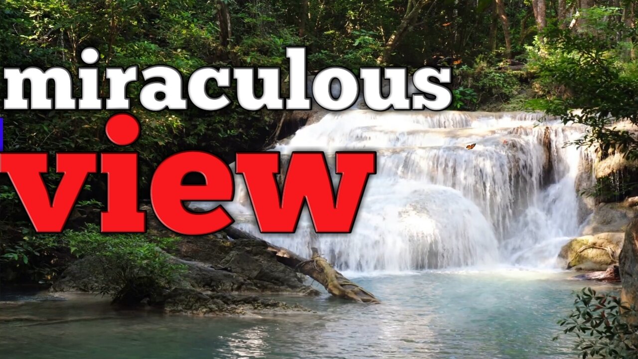 Erawan Waterfall, Erawan National Park In Kanchanaburi, Thailand